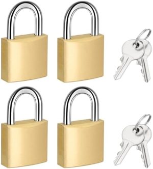 4 Kappaleen Pieni Padlock 4 Samalla Avainella Paksu Lukko 1,18 Tuumaa 3Mm Pieni Kiinteä Messinkilukko Säänkestävä Kuntosalille, Reppuun, Matkalaukkuun, Lokerointiin  |  Lukot ja kiinnikkeet Lukot ja kiinnikkeet Lukot ja kiinnikkeet