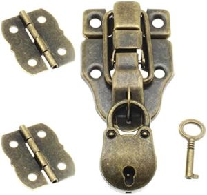 Retrotyylinen Ankkapään Toggle Hasp -lukko, Vintage Mini Karhunpään muotoinen padlock ja antiikkinen mini taittolukitussetti asennusruuveilla korjausta/koristelua varten puiseen korulaatikkoon (pronssi)  |  Lukot ja kiinnikkeet Lukot ja kiinnikkeet Lukot ja kiinnikkeet